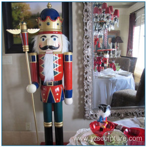 Christmas Decoration Life Size Fiberglass Nutcracker Statue